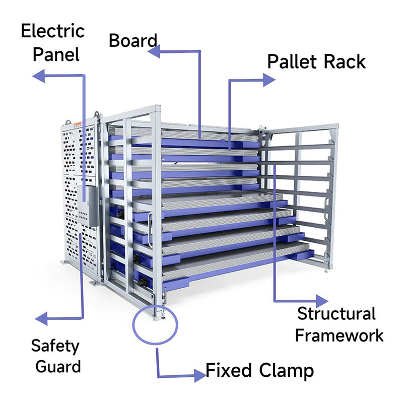 Pladeropbevaringsstativ Metalpladeopbevaringsstativ